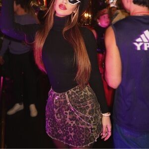 Leopard Mini Skirt
